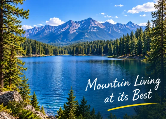 Mountain landscape illustration